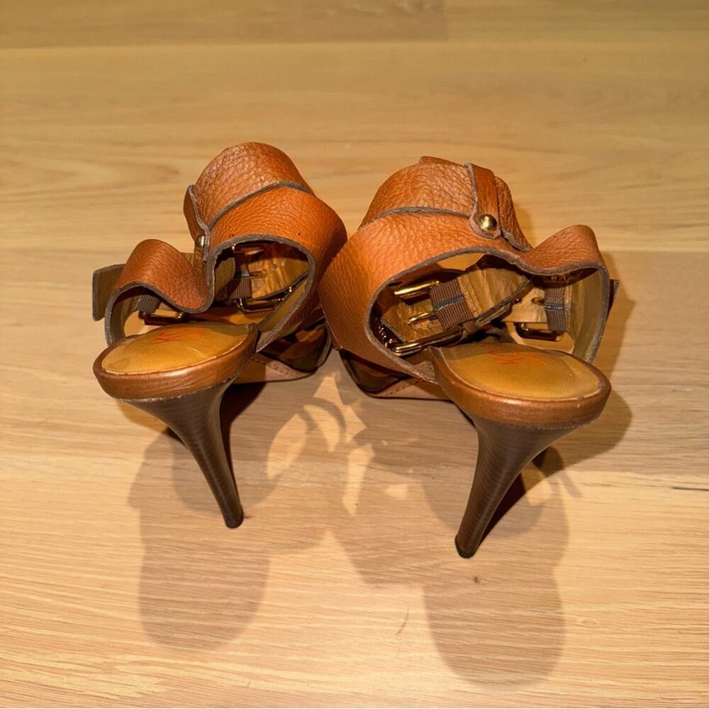 Kors by Michael Kors Paris Platform Sandals in Brown 8.5 - Picture 4 of 7